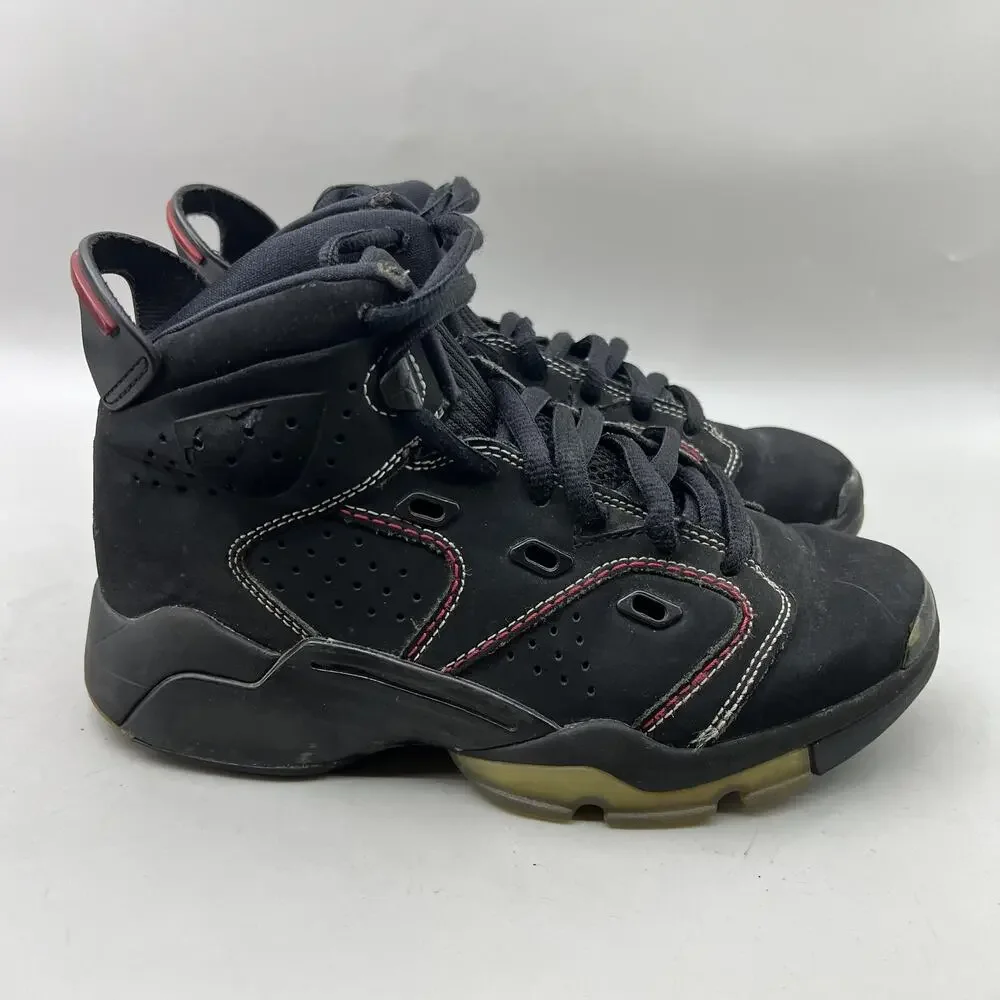 Nike Air Jordan 6-17-23 Basketball Shoes Youth Size 4Y Black Red Comfort Sneaker